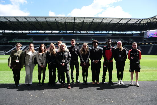 Fortitude Communications MK Dons jounalism workshop group photo